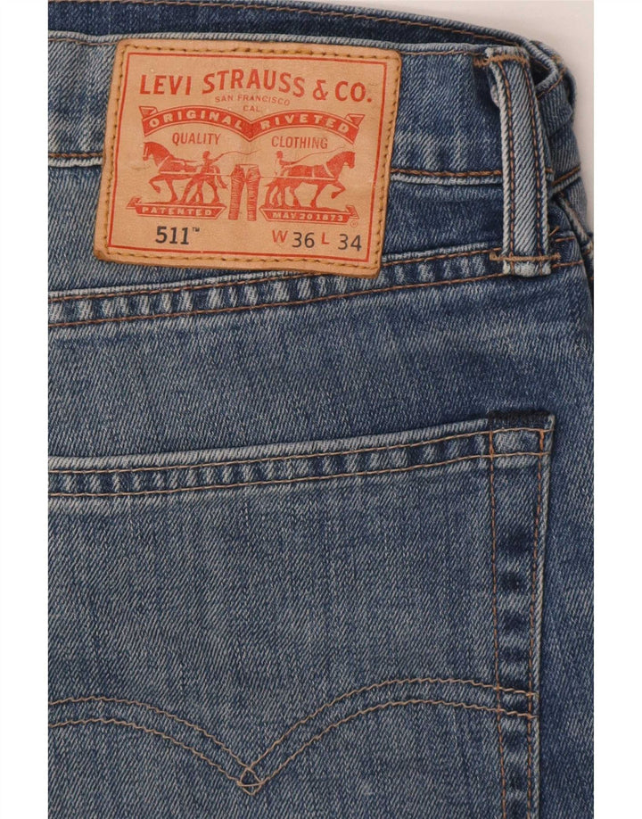 Blugi Levi's 511 Tapered Slim W36 L28 Bumbac albastru