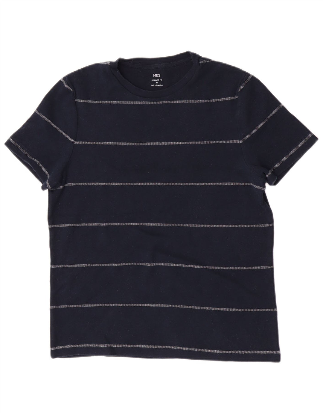 Tricou Marks & Spencer pentru bărbați, cu croiala normală, de top mediu, bleumarin, cu dungi