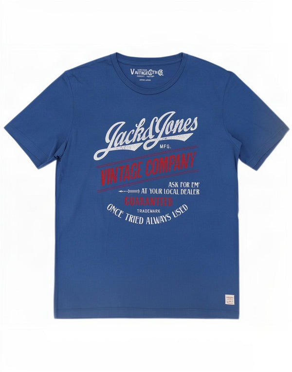 Tricou grafic Jack & Jones pentru bărbați Top XL Bumbac albastru