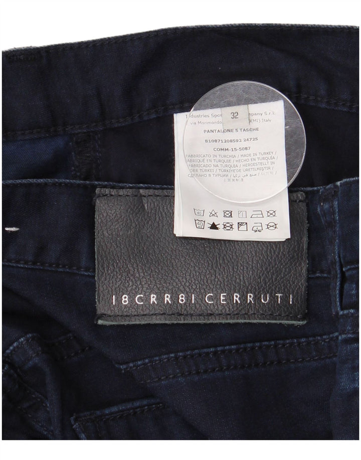 CERRUTI 1881 Blugi Bărbați Drepți L32 L27 Bumbac Bleumarin