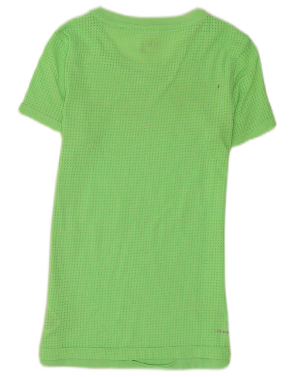 Tricou Adidas Aeroknit pentru femei, UK 4/6 XS, bumbac verde