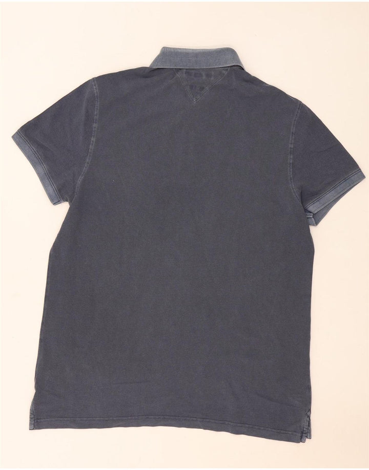 Tricou polo Tommy Hilfiger pentru bărbați, cu croială regulată, mare, bleumarin