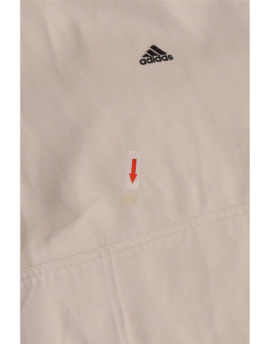 Pulover Adidas pentru bărbați, bumbac alb mediu