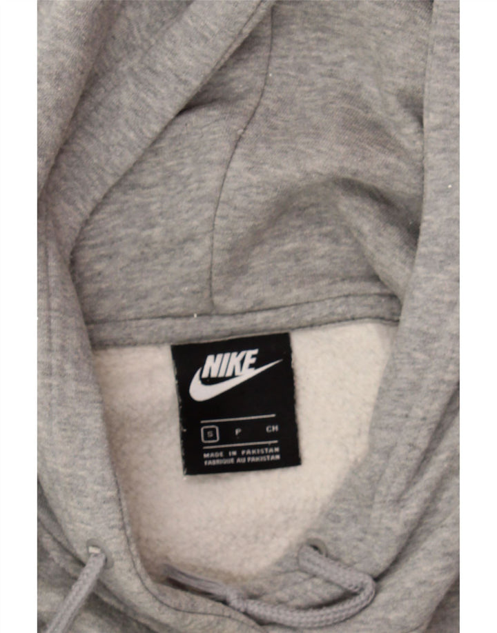 NIKE Mens Oversized Hoodie Jumper Small Grey Cotton Vintage Nike and Second-Hand Nike from Messina Hembry 
