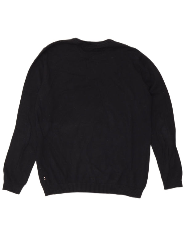 Pulover Jack & Jones pentru bărbați cu gât crew pulover XL bumbac bleumarin