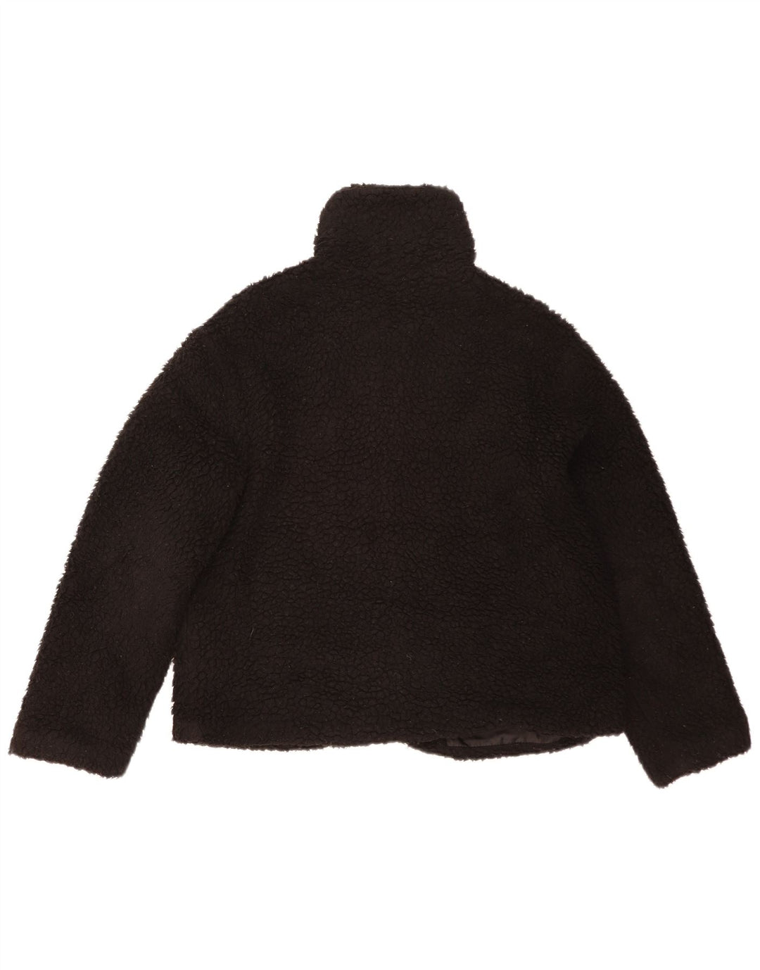 Jachetă din lână supradimensionată pentru femei Topshop UK 14 Poliester mediu negru