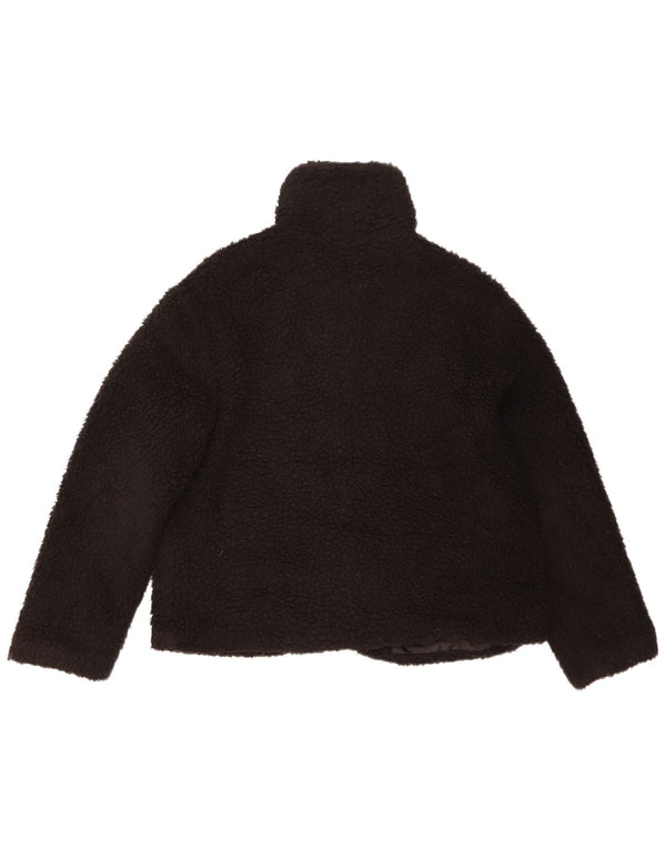 Jachetă din lână supradimensionată pentru femei Topshop UK 14 Poliester mediu negru