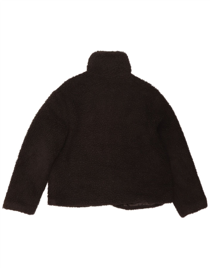 Jachetă din lână supradimensionată pentru femei Topshop UK 14 Poliester mediu negru