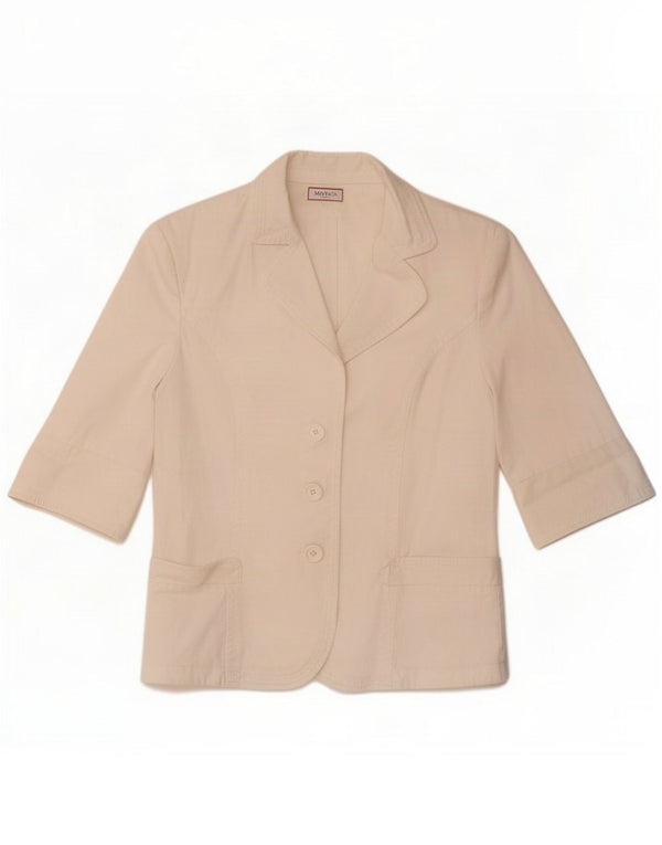 Blazer pentru femei Max & Co. Jachetă cu mânecă scurtă cu 3 nasturi UK 12 Medium White