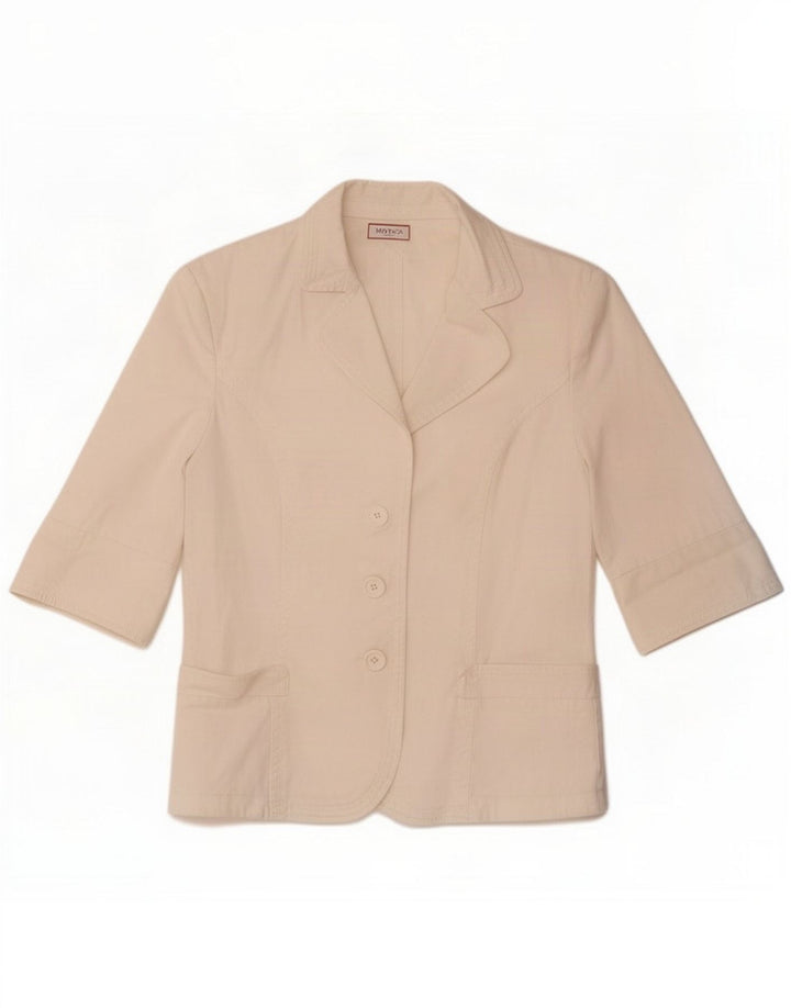 Blazer pentru femei Max & Co. Jachetă cu mânecă scurtă cu 3 nasturi UK 12 Medium White