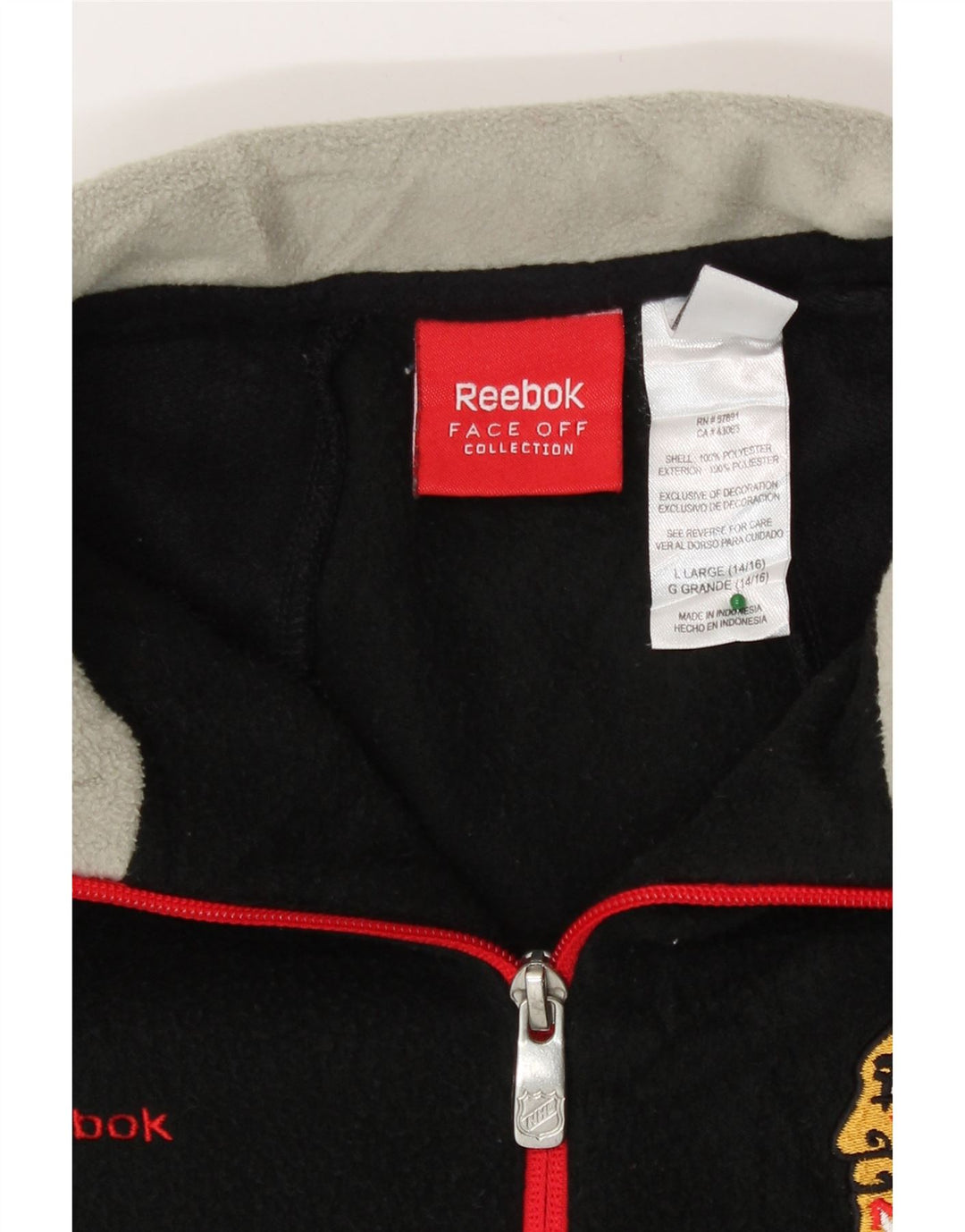 Jumper Reebok Graphic Fleece pentru băieți 12-13 ani, mare, negru