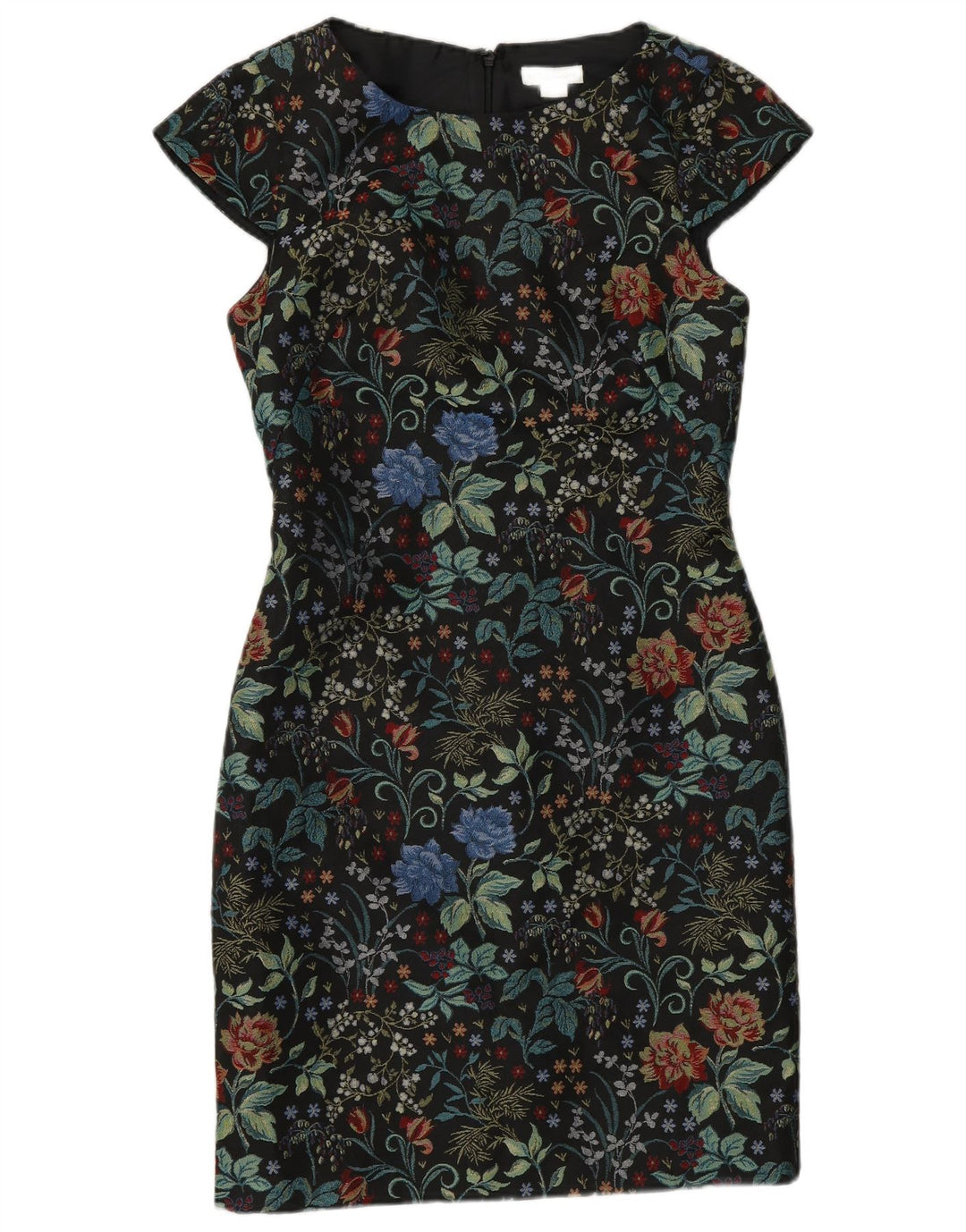 MONSOON Rochie pentru femei UK 8 Poliester floral negru mic