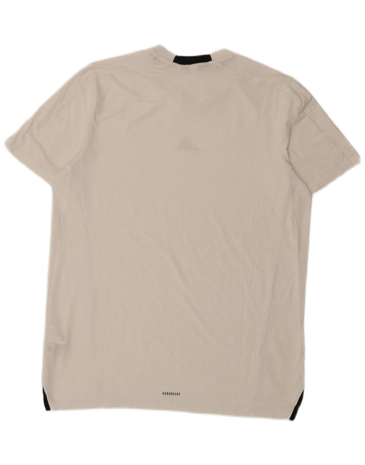 Tricou pentru bărbați Adidas Top mare, alb, poliester sport