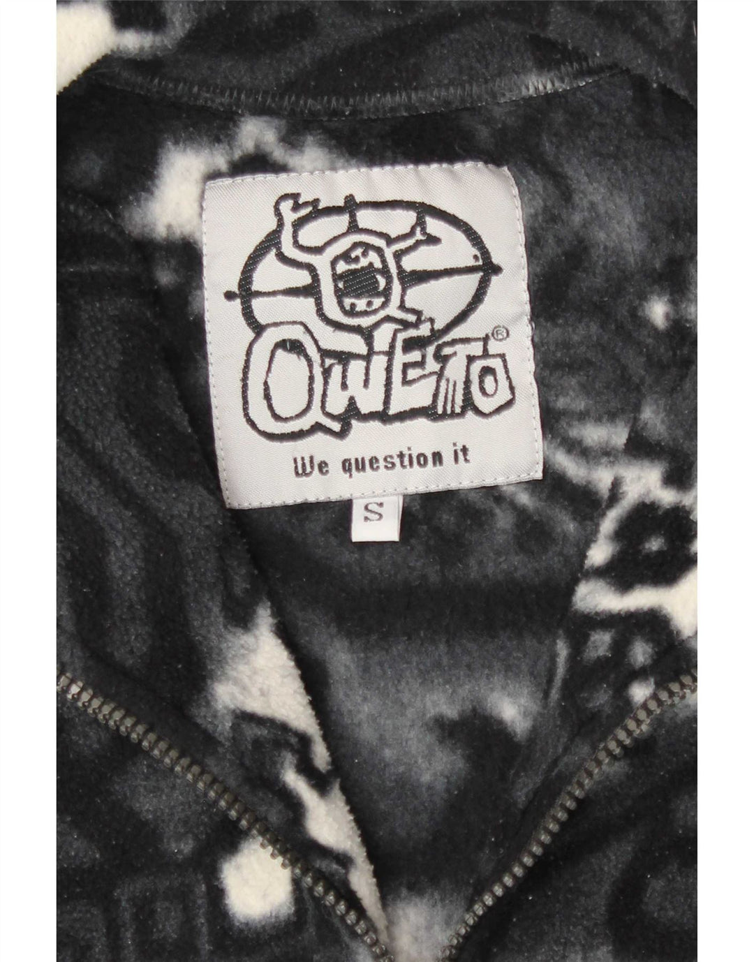 Jumper vintage pentru bărbați, cu model abstract, cu fermoar și gât, gri mic