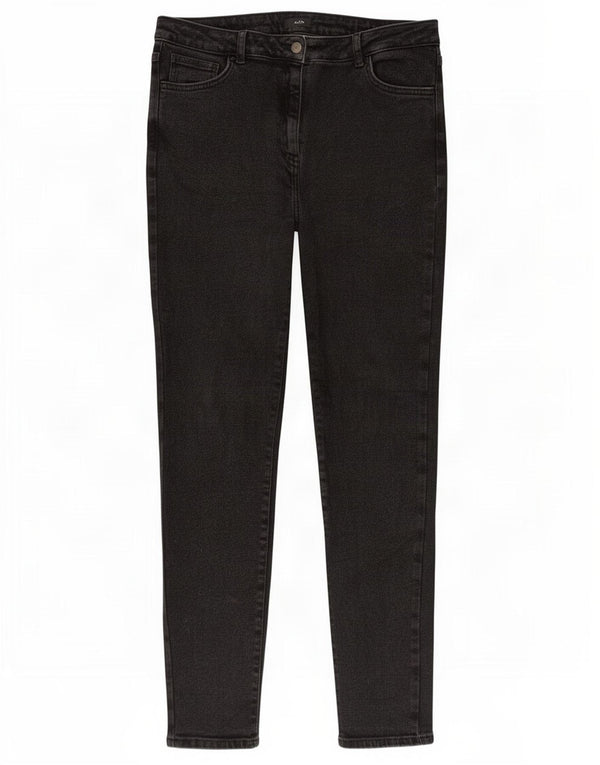 Blugi skinny pentru femei M&Co UK 16 Large W32 L28 Bumbac negru