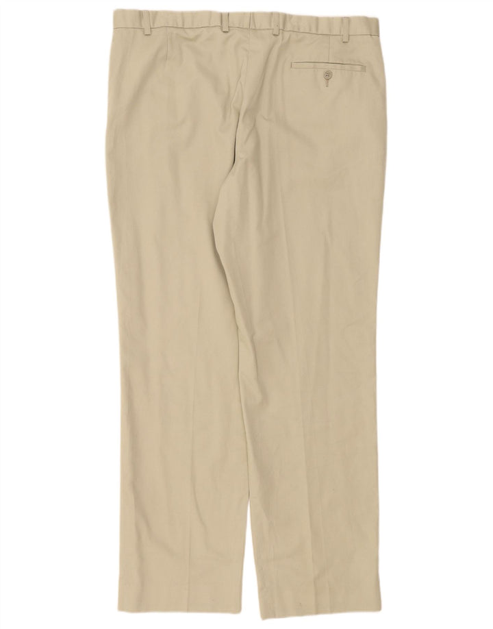 Marks & Spencer Pantaloni de costum drepți Blue Harbour pentru bărbați L40 L33 bej