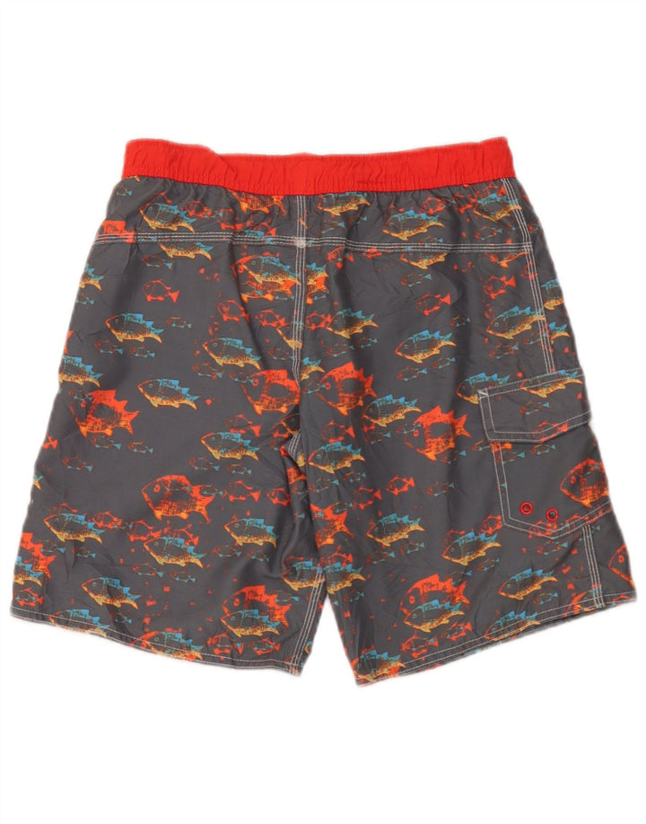 Pantaloni scurți de înot grafic L.L.Bean Boys 9-10 ani poliester gri