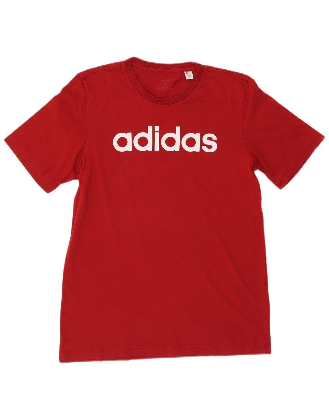 Tricou grafic pentru bărbați Adidas Top, bumbac roșu mediu