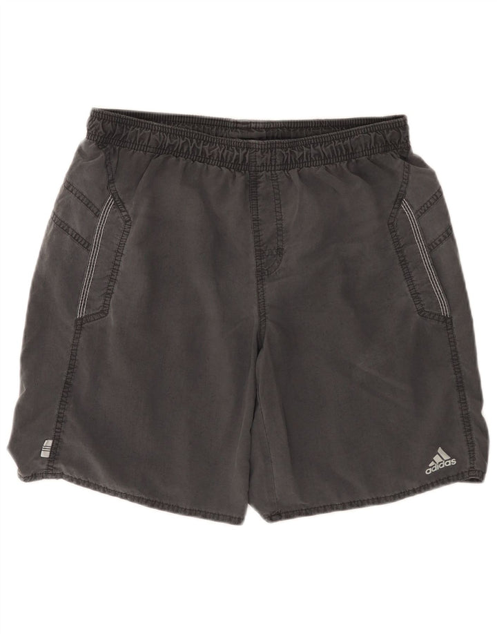 Pantaloni scurți de înot Adidas pentru bărbați, nailon gri mediu