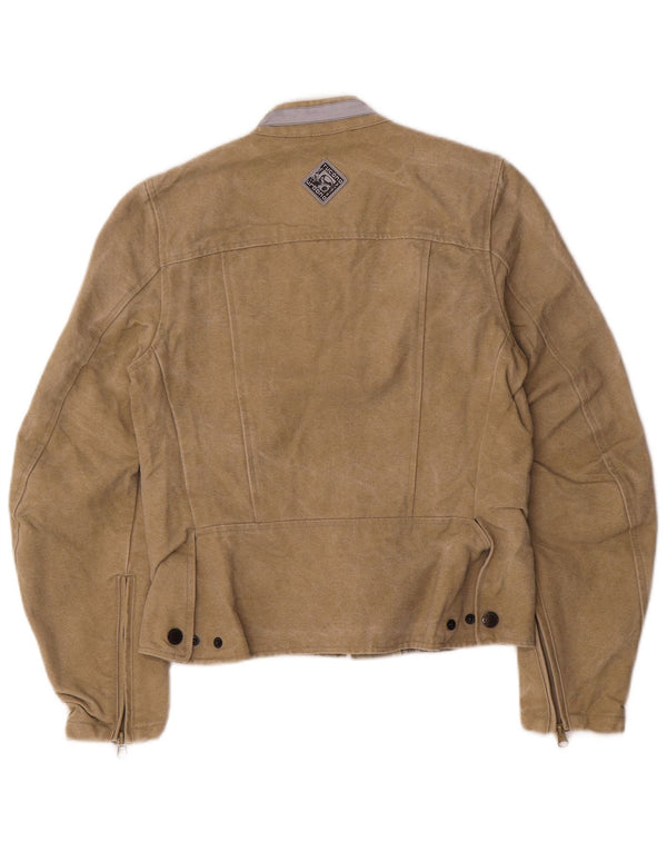 Jachetă Racer Tucano Urbano pentru femei UK 10 Small Beige Bumbac
