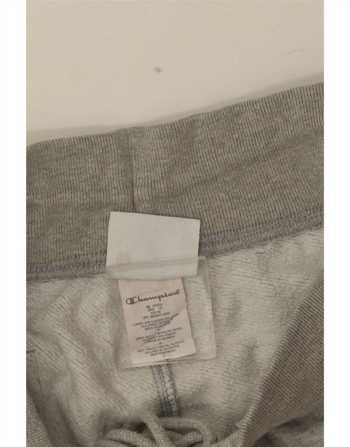 Pantaloni scurți sport pentru bărbați Champion, cu țesătură inversă, mari, gri, bumbac