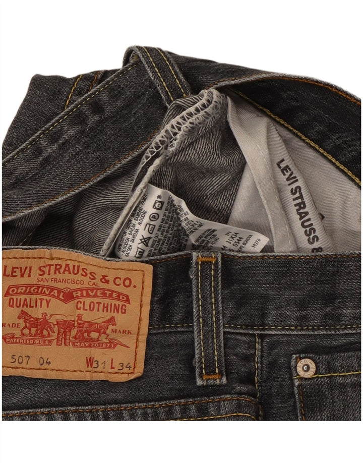 Blugi Levi's 507 Bootcut W31 L29 bumbac negru