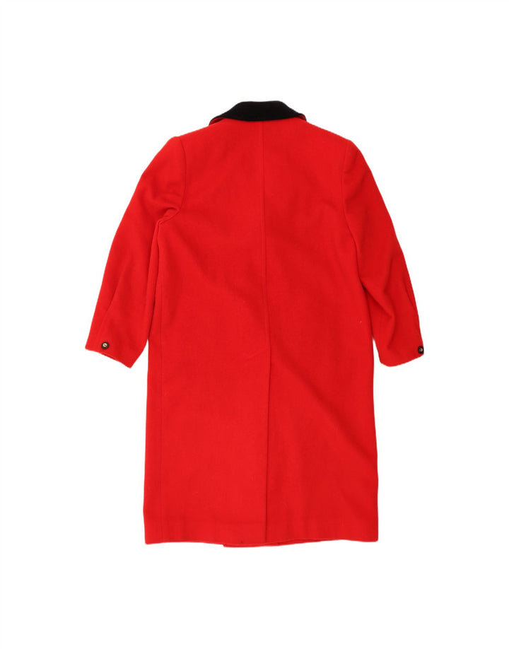 WINDSMOOR Womens Double Breasted Coat UK 14 Large  Red Wool