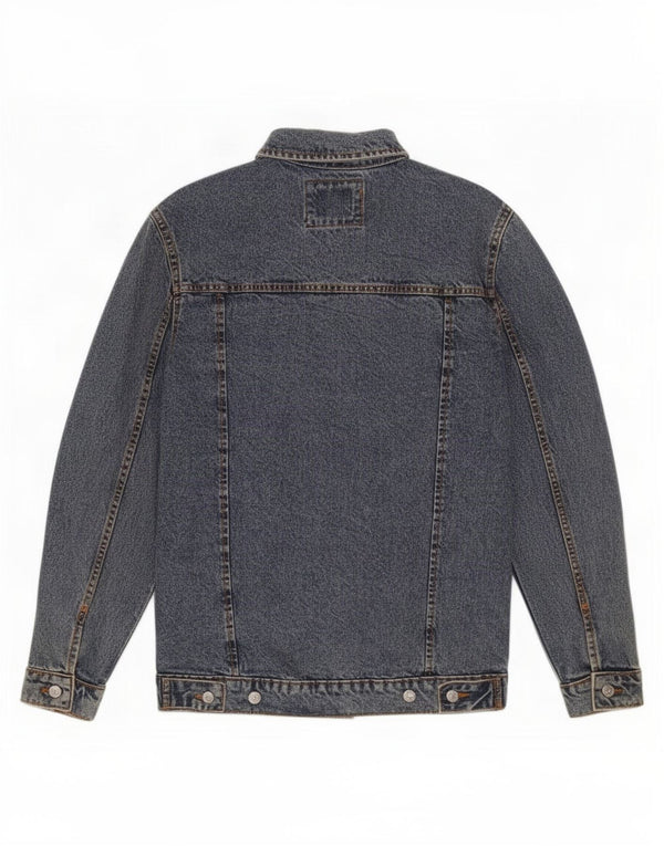 Zara Mens Denim Jacket UK 36 Small Blue Cotton