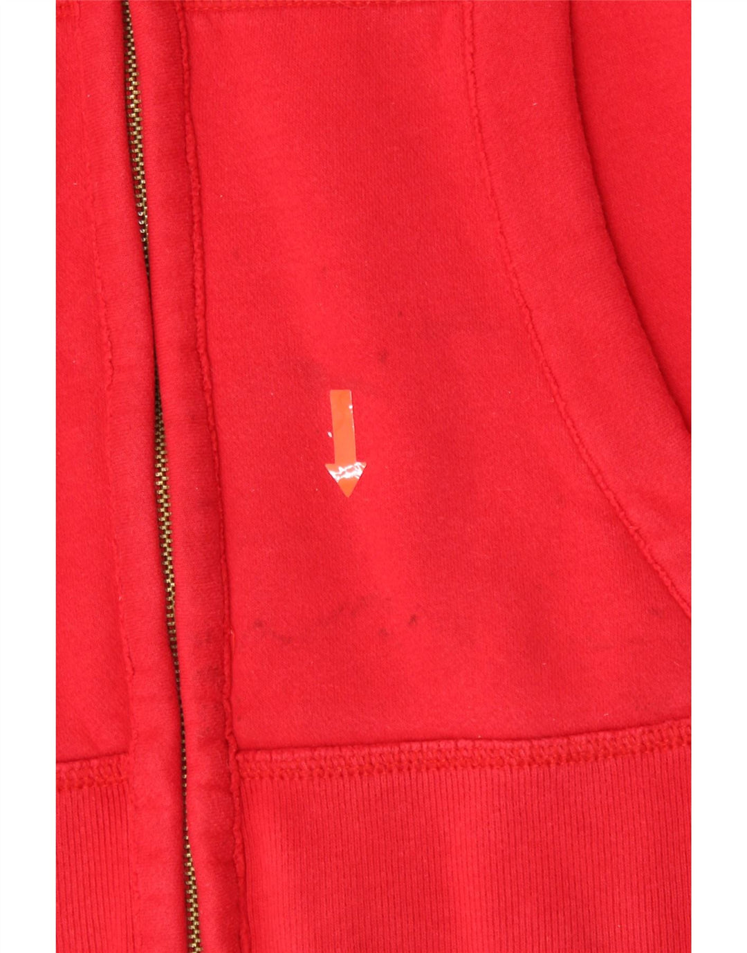 HOLLISTER Mens Graphic Zip Hoodie Sweater Small Red Vintage Hollister and Second-Hand Hollister from Messina Hembry 
