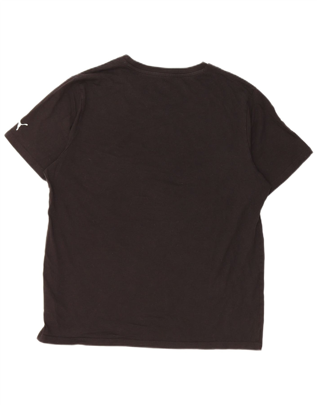 Tricou grafic PUMA pentru bărbați Top mare din bumbac negru