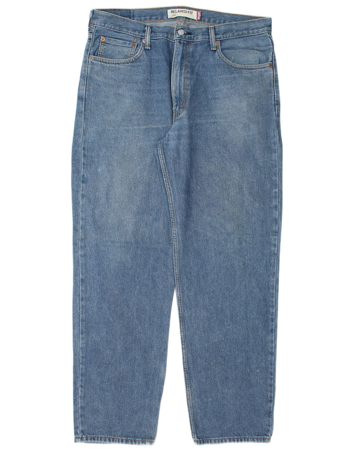 Blugi drepti pentru bărbați 550, cu tăiere relaxată, W36 L32, bumbac albastru