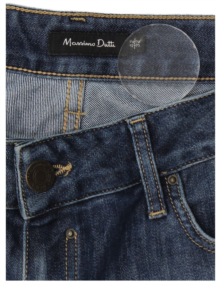 Blugi drepti Massimo Dutti pentru femei EU 42 Large W32 L34 Bleumarin
