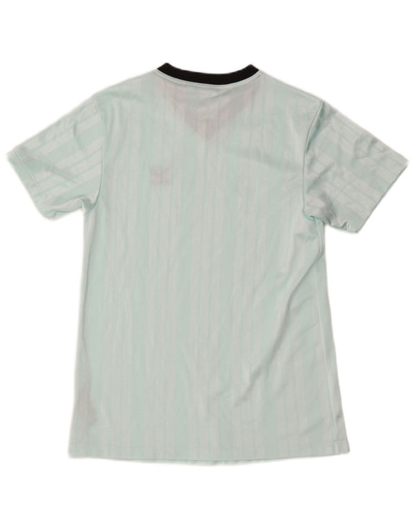 ADIDAS Tricou pentru femei Top UK 8 Small Turcoaz Striped Poliester