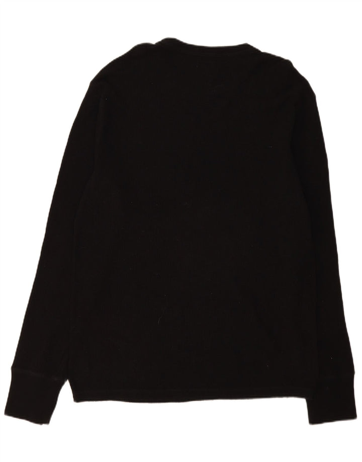 Pulover pentru bărbați Mossimo, cu gât crew, XL, bumbac negru