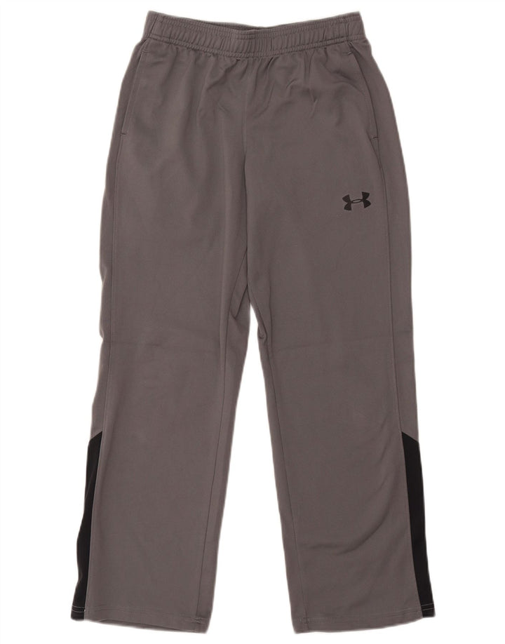 Pantaloni de trening pentru fete UNDER ARMOUR 9-10 ani, gri mediu, color block
