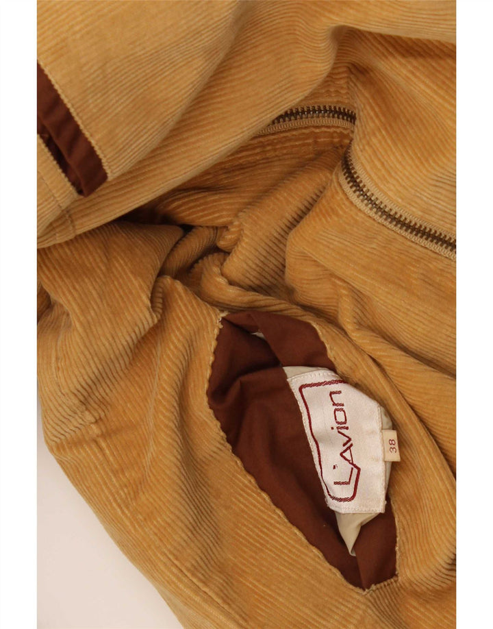 Jachetă bomber reversibilă cu glugă vintage pentru bărbați UK 38 Maro mediu Colorblock