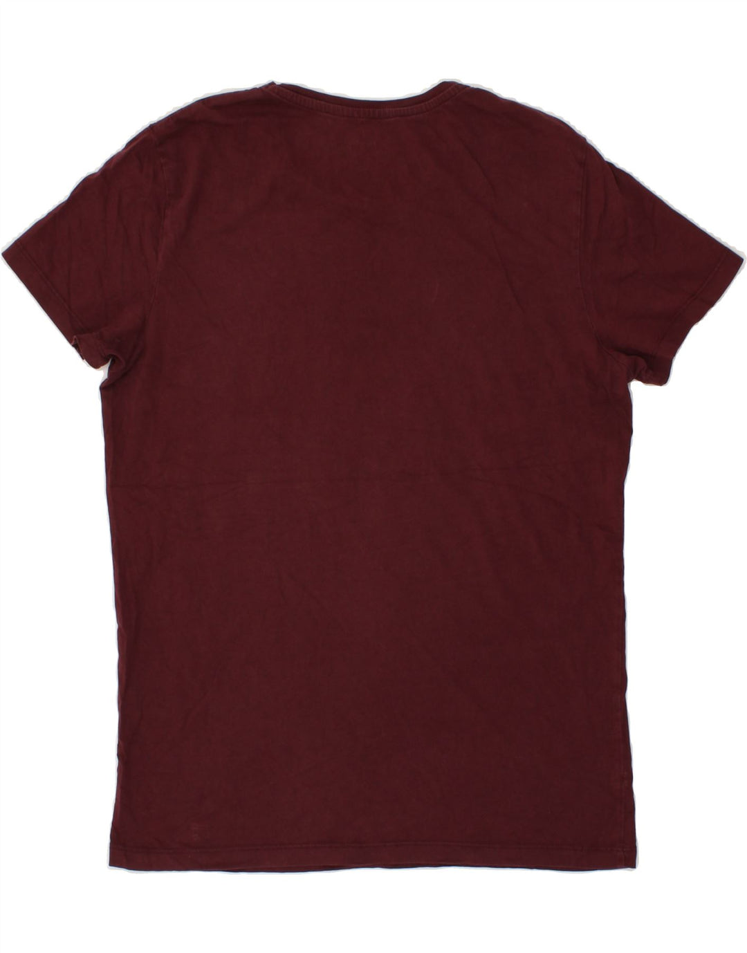 JACK & JONES Mens Core Graphic T-Shirt Top Medium Maroon Vintage Jack & Jones and Second-Hand Jack & Jones from Messina Hembry 