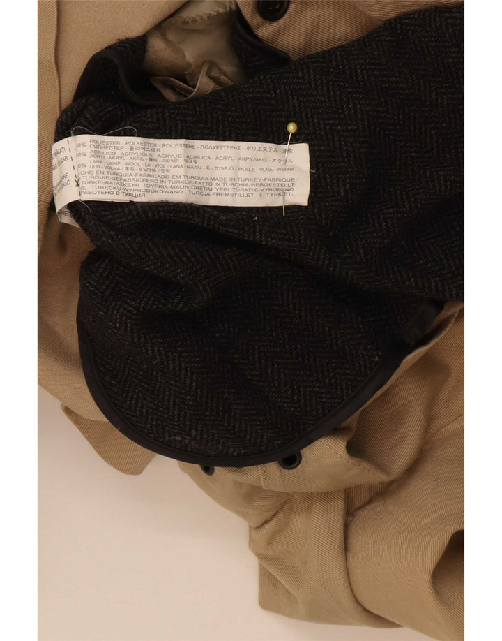 Trench pentru bărbați Zara UK 36 Mic Bej Poliester