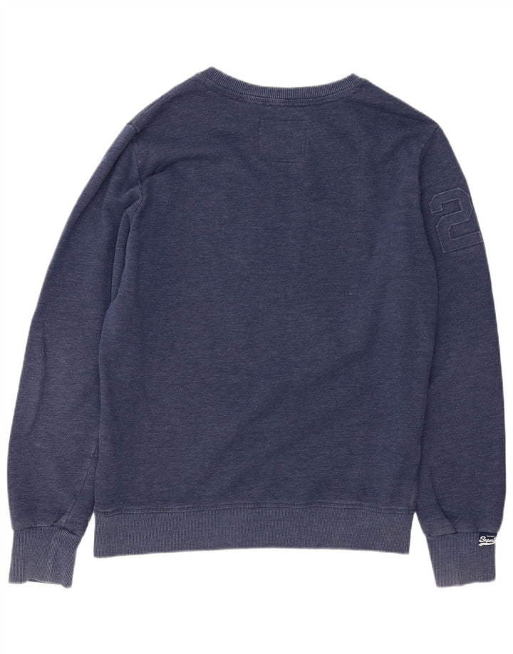 Hanorac grafic pentru bărbați Superdry Pulover XL, bumbac cu pete albastre