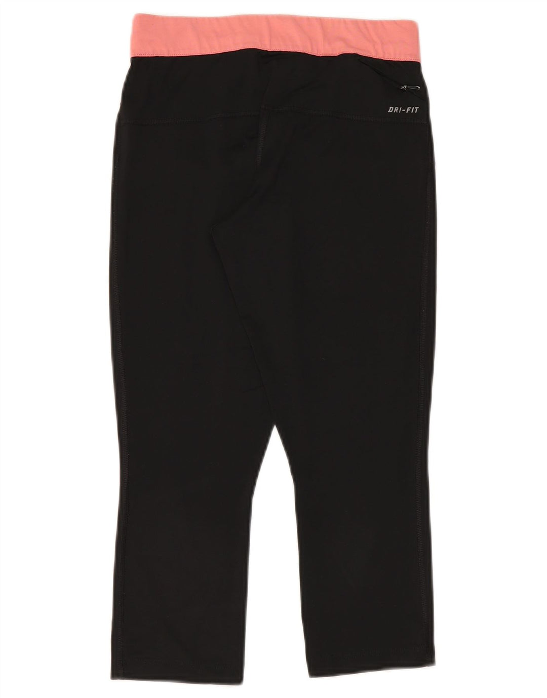 Leggings capri Nike Dri Fit pentru femei UK 10 Poliester negru mic