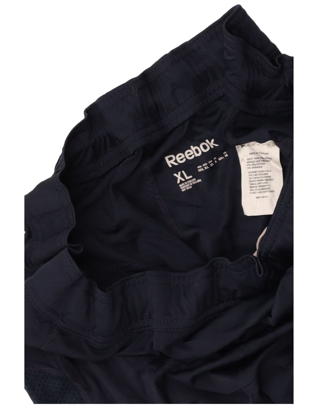 Pantaloni scurti sport REEBOK pentru femei UK 16, mari, bleumarin, poliester color bloc