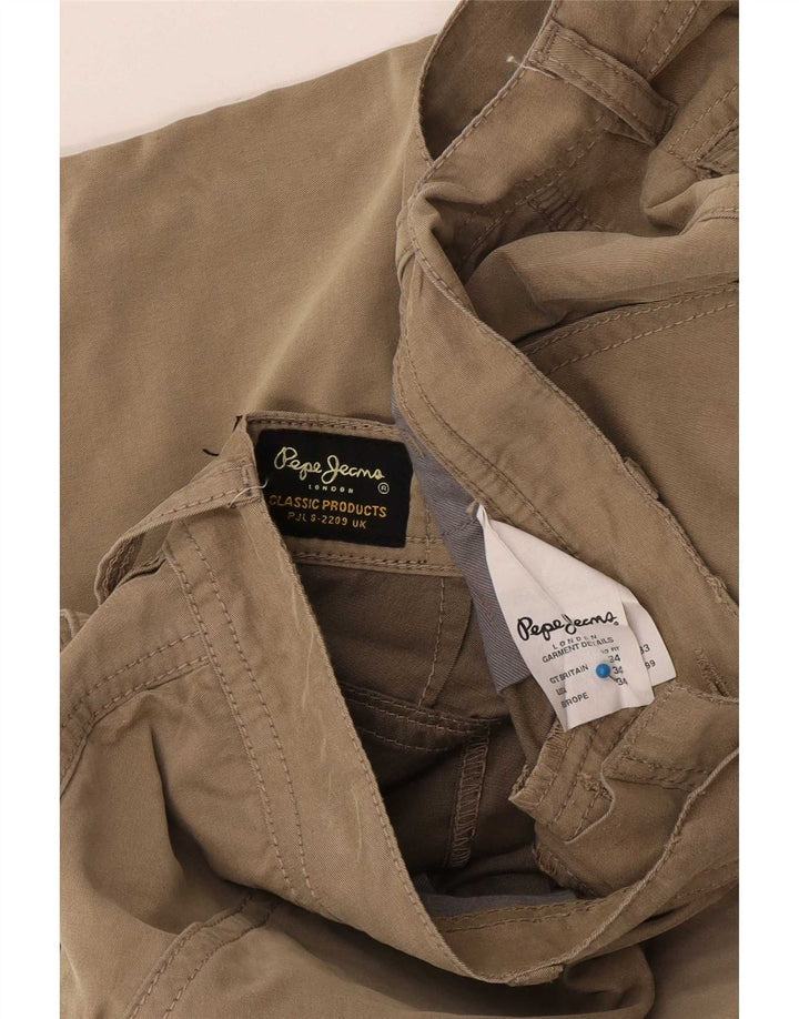 Bermudă pentru bărbați PEPE Jeans Cargo W34, bumbac mare, bej