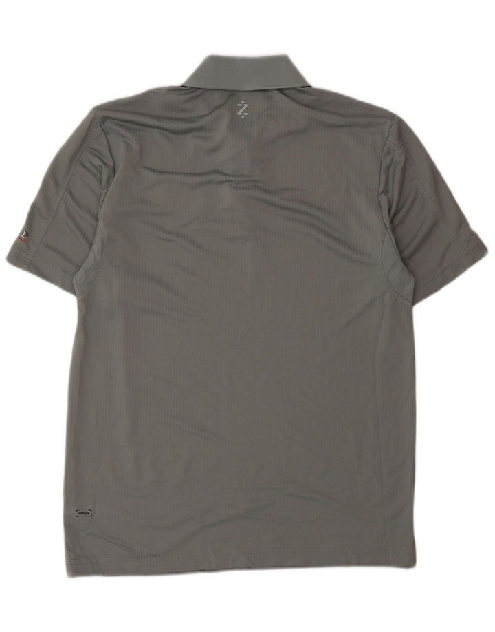 Tricou polo Izod pentru bărbați, poliester gri mic