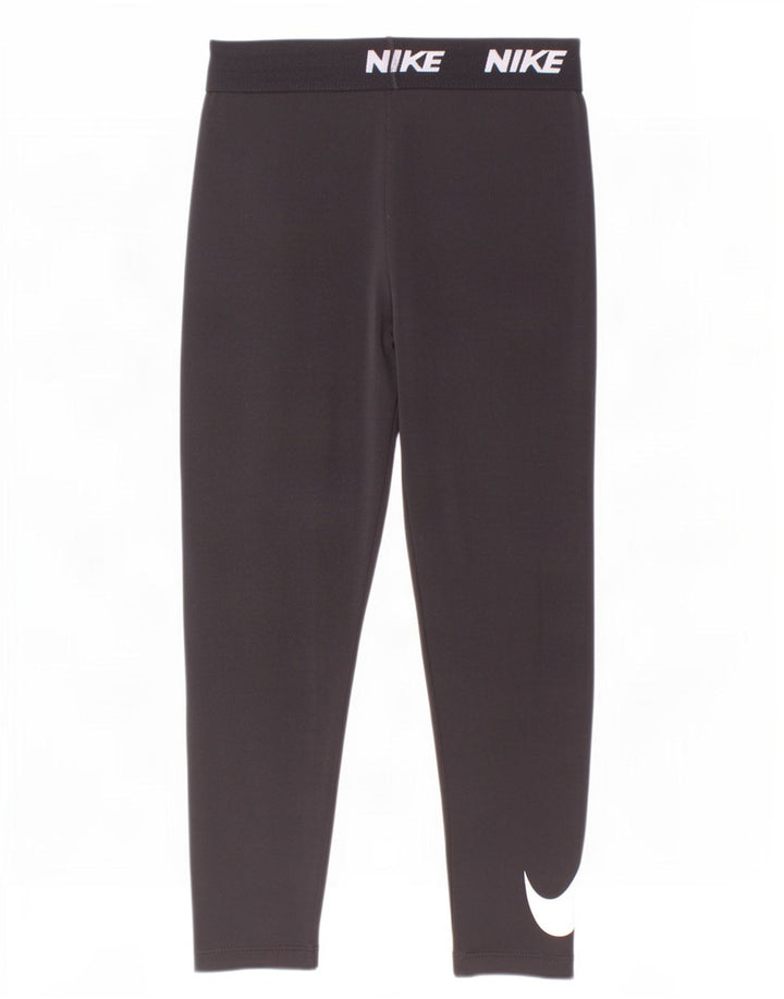 Leggings grafic pentru fete Nike 6-7 ani mare negru