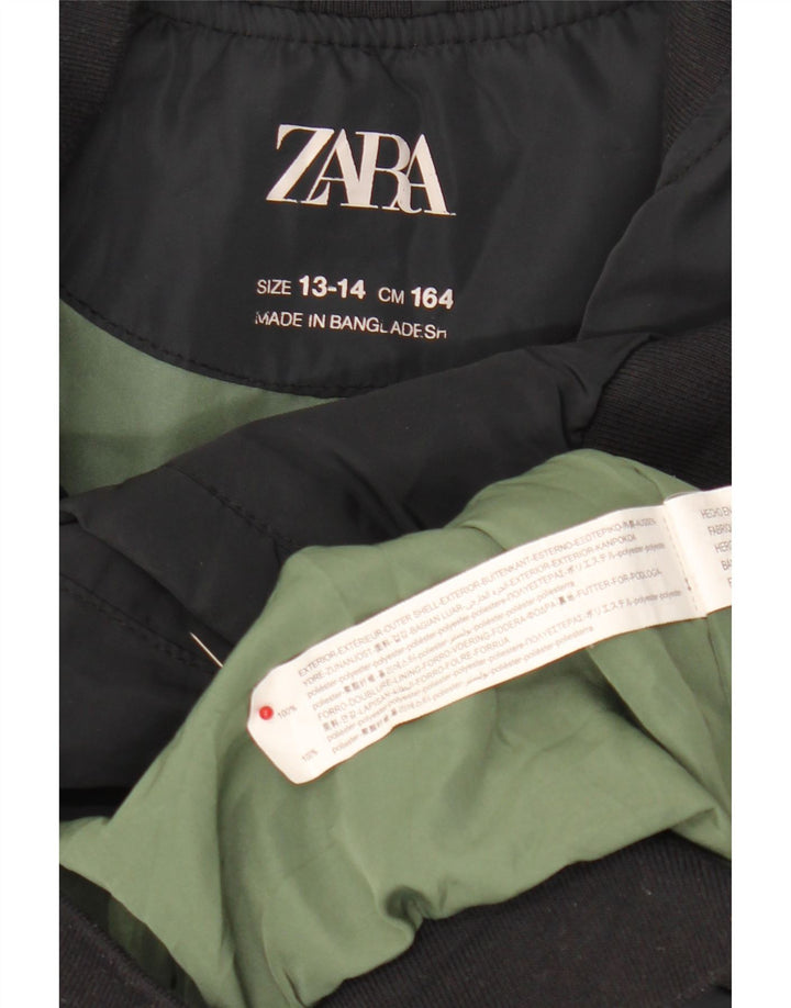 Bomber pentru băieți Zara 13-14 ani poliester negru