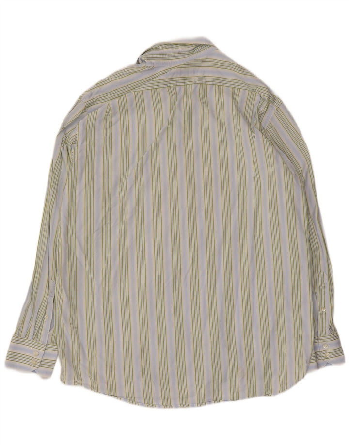 Cămașă bărbați Lacoste Mărimea 44 XL Bumbac cu dungi albastre