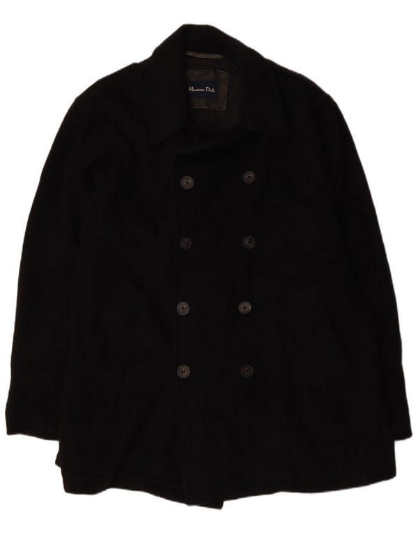 Palton Massimo Dutti pentru bărbați UK 44 2XL Lână neagră