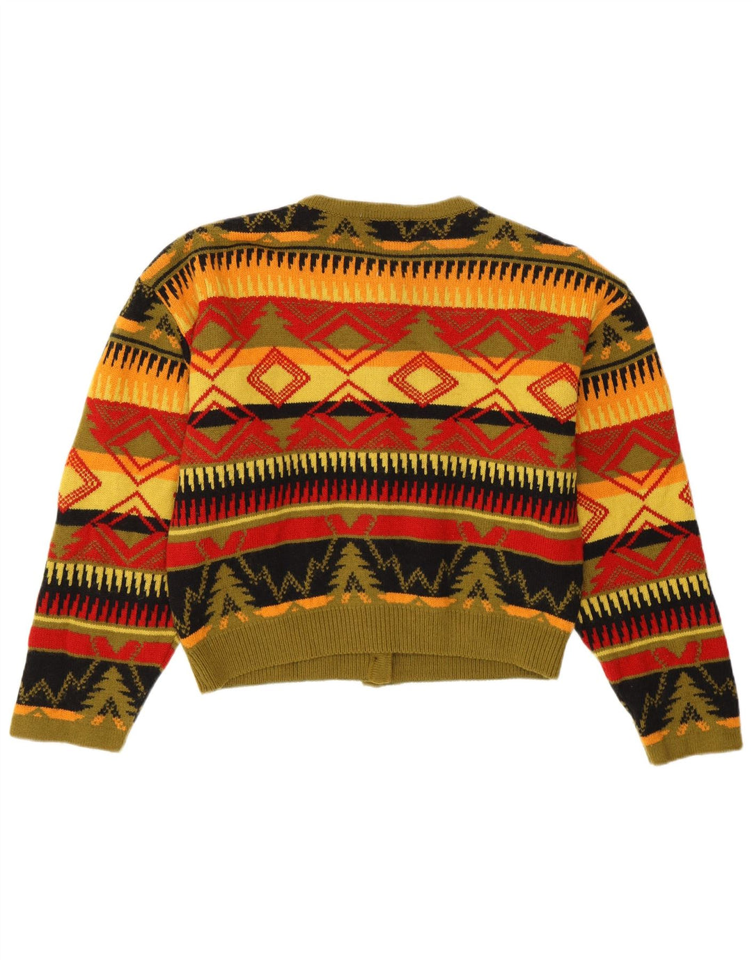 Byblos Pulover Crop Cardigan pentru Femei IT 40 Mic Multicolor Geometric