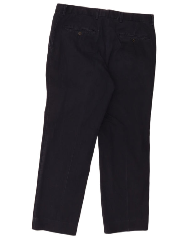 Pantaloni drepti pentru bărbați Marks & Spencer, din velur, W34 L29, bumbac bleumarin