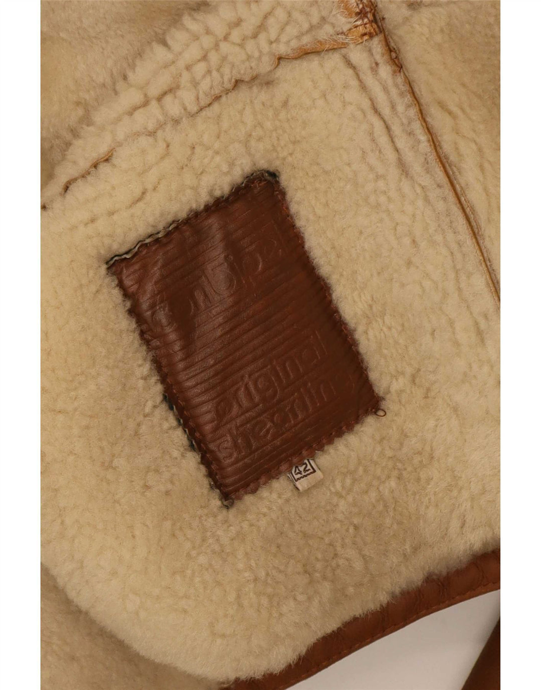 Palton din shearling cu glugă pentru femei Conbipel IT 42 maro mediu